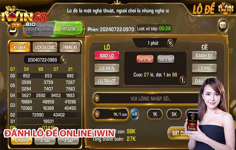 Đánh lô đề online tại IWIN
